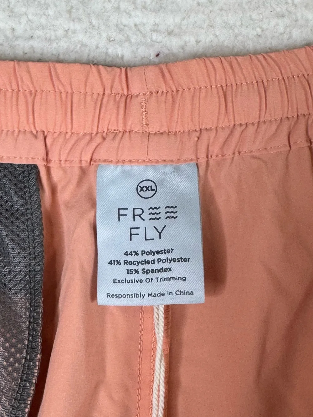 Free Fly Andros Trunk Linerless Shorts Orange Dusk Men's Size XXL
